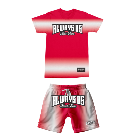 Red Legendary Shirt & Shorts Set